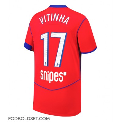 Paris Saint-Germain Vitinha #17 Tredjetrøje 2025-26 Kortærmet Paris Saint-Germain Vitinha #17 Tredjetrøje 2025-26 Kortærmet
